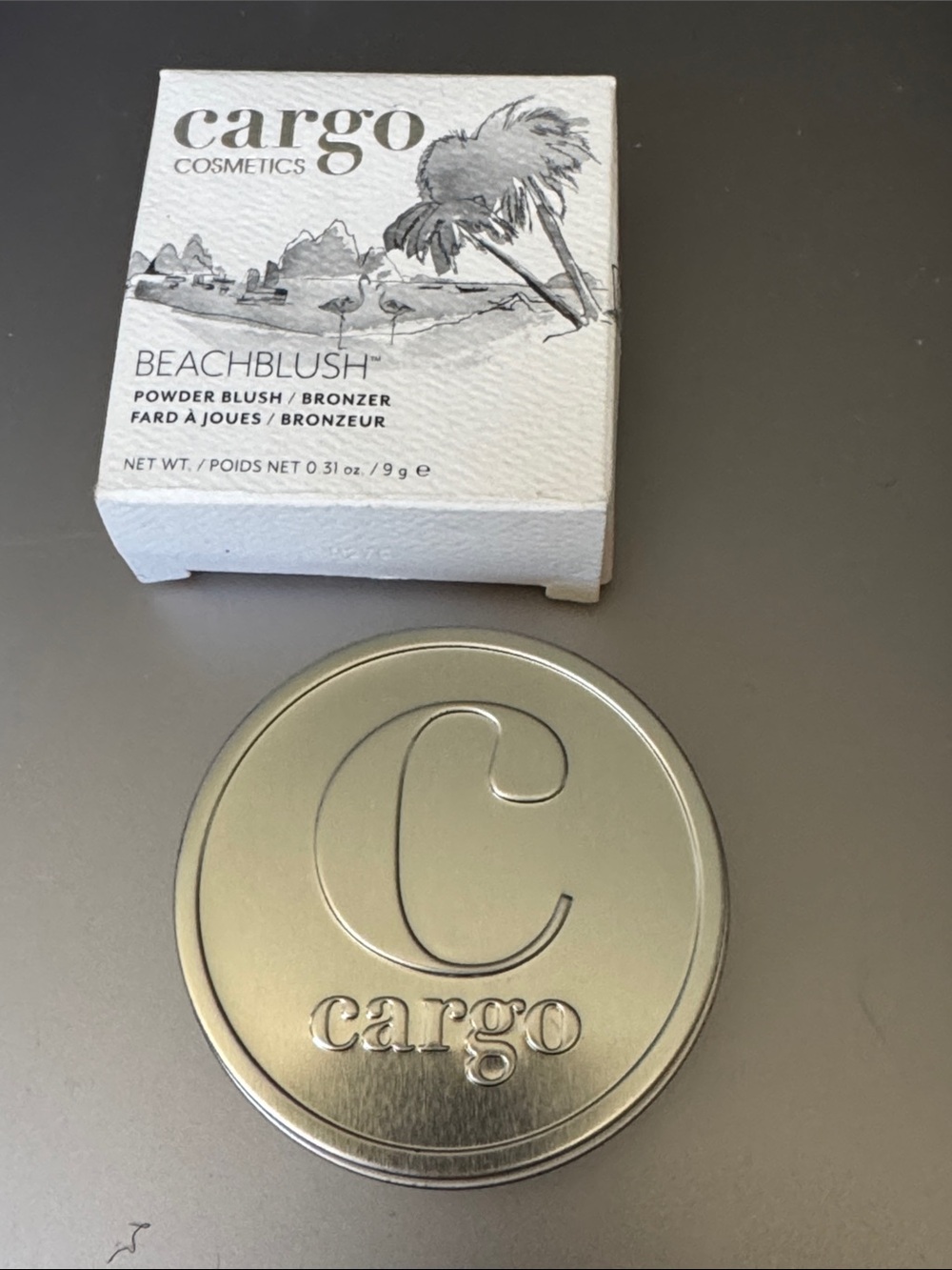 Cargo Beachblush Powder Blush/Bronzer in Silver and White - Picture 2 of 5